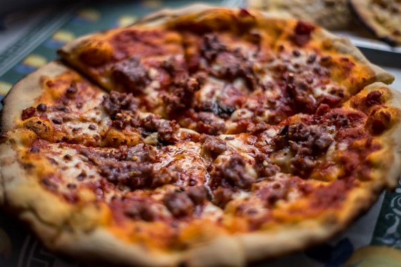 foto de uma pizza de filé